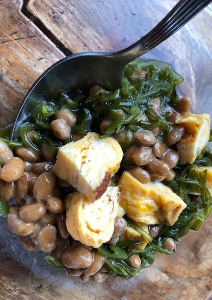 卵焼きの納豆もずく和え-レシピのメイン写真