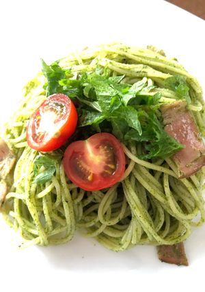 夏♪爽やか♪大葉のジェノベーゼパスタ-レシピのメイン写真