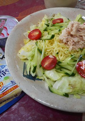 ひ～んやり♪サッポロ一番でツナゆかり冷麺-レシピのメイン写真