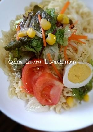 コーンサラダのさっぱりピリ辛麺-レシピのメイン写真