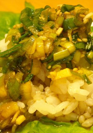 ✿九条ネギ香味で葉っぱ飯✿-レシピのメイン写真