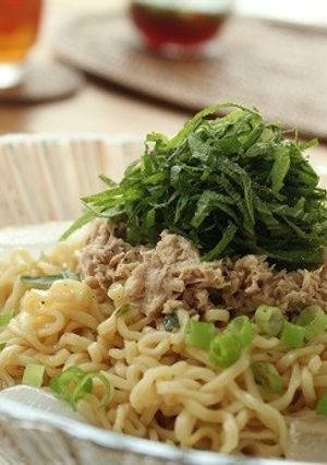 和風ツナあえ麺。-レシピのメイン写真