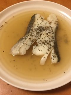 たらの切り身の煮付け チアシード添え-レシピのメイン写真