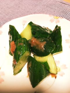梅と胡瓜❀簡単和え物♪-レシピのメイン写真