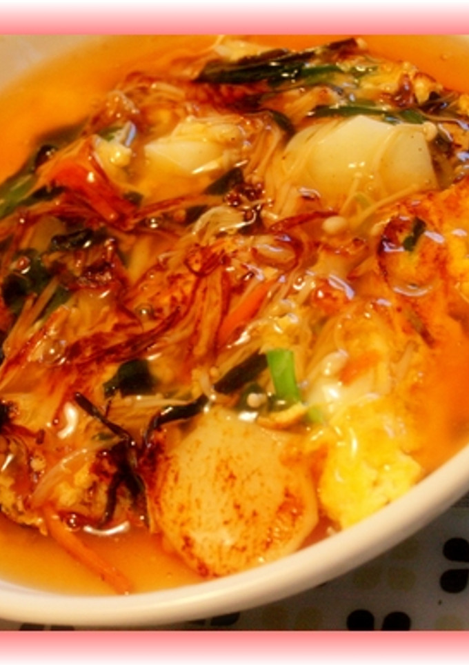 中華風♪残り野菜で卵とじ-レシピのメイン写真
