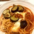 ナスとモッツァレラのトマトパスタ