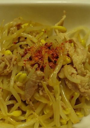 簡単おつまみ！豚肉もやしの和え物-レシピのメイン写真