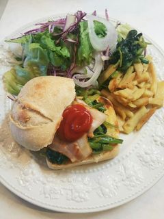 コストコ チャバタ ほうれん草 サンド-レシピのメイン写真