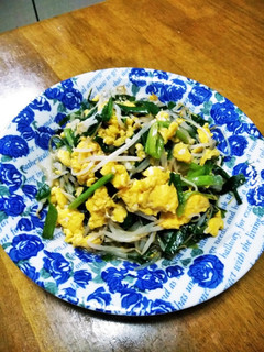 梨湖の簡単時短!ニラたまもやし-レシピのメイン写真