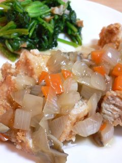 鶏のから揚げ 野菜あんかけ-レシピのメイン写真