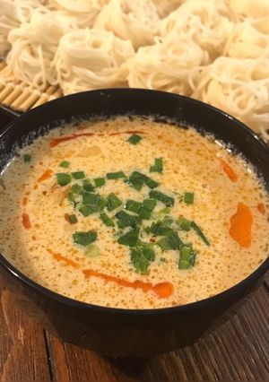 簡単本格♡濃厚豆乳ごま担々つけ麺-レシピのメイン写真