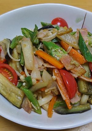 夏野菜消費！具だくさん焼きうどん-レシピのメイン写真