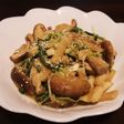 きのこと水菜のバター醤油炒め