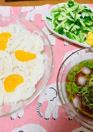 夏はそうめん 具だくさん-レシピのメイン写真
