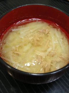 大根❤ツナ 仲良しお味噌汁-レシピのメイン写真