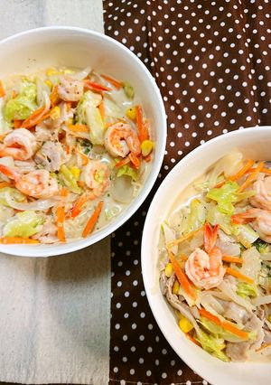 サッポロ一番♡味噌ミルク冷やしラーメン♪-レシピのメイン写真