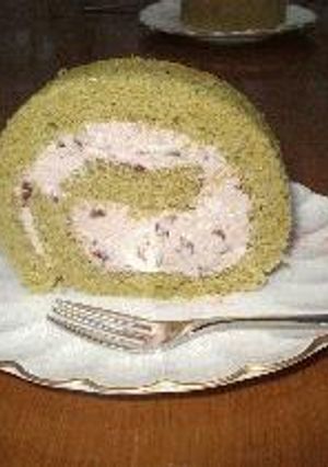 抹茶の生あんロールケーキ（スポンジ改定しました）-レシピのメイン写真