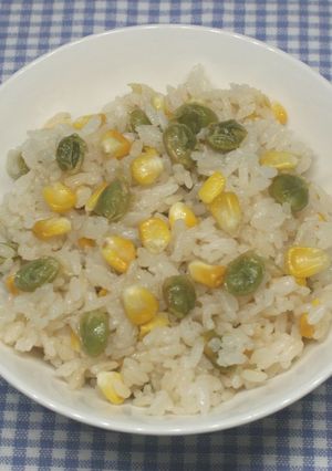 嵐相葉☆とうもろこしバター醤油炊込みご飯-レシピのメイン写真