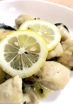 鶏ささみ肉のレモンクリーム煮-レシピのメイン写真