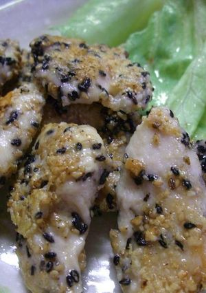 鶏胸肉のゴママヨチーズ焼き-レシピのメイン写真
