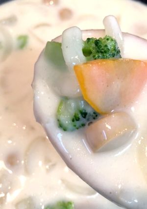 オリーブオイルと米粉のクリームシチュー-レシピのメイン写真