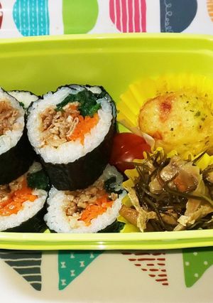 ビビンバのり巻き弁当-レシピのメイン写真
