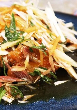 皮パリ♬ 鶏の香味ソース。-レシピのメイン写真