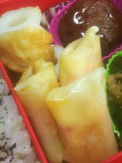 お弁当に!明太子チーズの春巻風-レシピのメイン写真