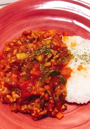 夏野菜たっぷりキーマカレー-レシピのメイン写真