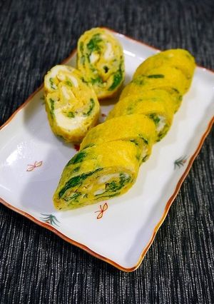 簡単！卵焼き☆ほうれん草しらす-レシピのメイン写真