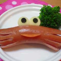 รูปของ キャラ弁に☆微妙なカニ("▽"*)
