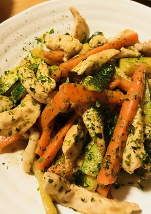 細切り鶏肉の甜麺醤＆オイスターソース炒め-レシピのメイン写真