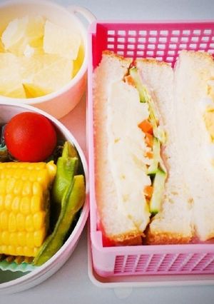 ポテサラ＆玉子サンド弁当-レシピのメイン写真
