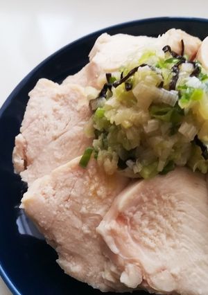 最強おつまみ　しっとり鶏ハムのねぎ塩昆布-レシピのメイン写真