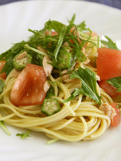 夏野菜と一緒に!冷製パスタ-レシピのメイン写真