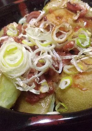 包丁要らず！ジャガイモのイカの塩辛焼き-レシピのメイン写真