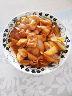 簡単!鶏肉と玉ねぎのケチャップ炒め-レシピのメイン写真