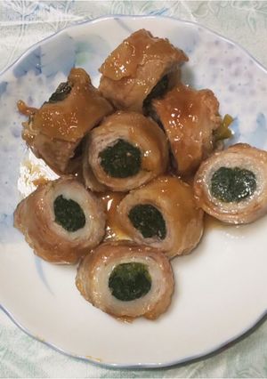 豚バラ肉のほうれん草ロール-レシピのメイン写真