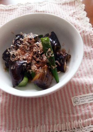 お惣菜風♪オクラとナスの簡単煮物-レシピのメイン写真