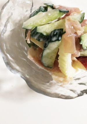 簡単♪生ハムとりんごのシャキシャキサラダ-レシピのメイン写真