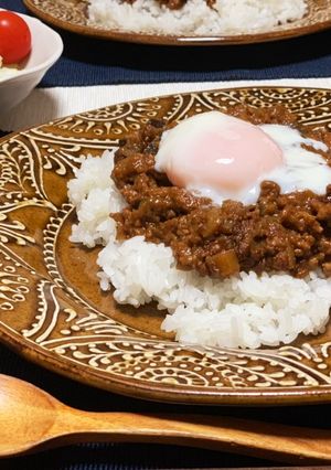 茄子のキーマカレー@温玉-レシピのメイン写真
