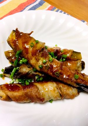 茄子の肉巻き生姜焼き！-レシピのメイン写真