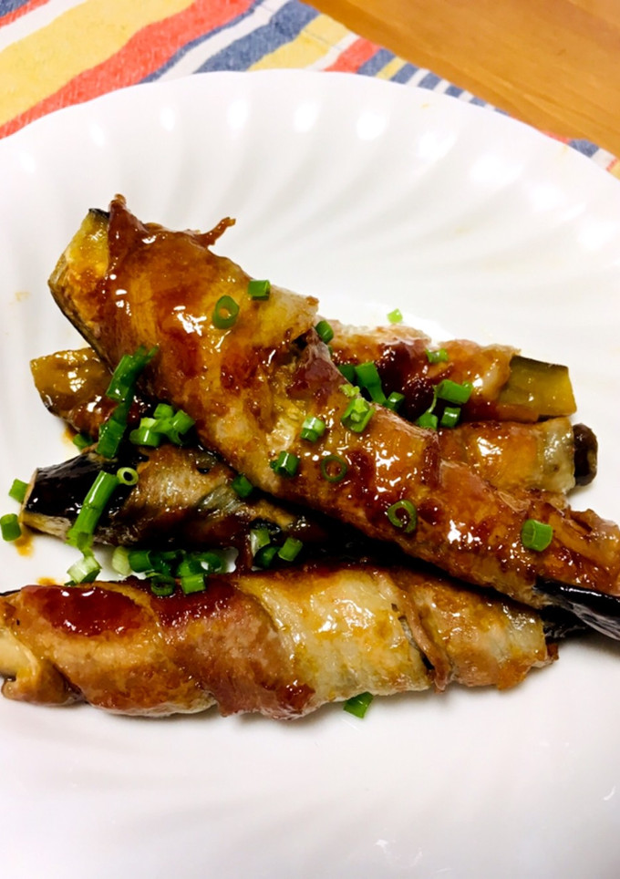 茄子の肉巻き生姜焼き！-レシピのメイン写真