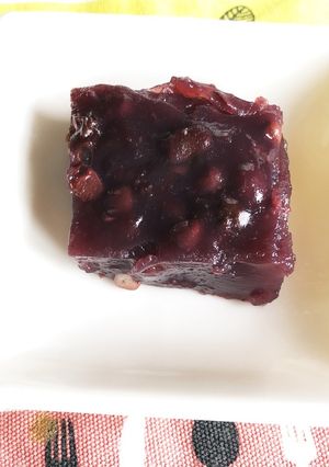 小豆の葛寄せブドウジュース味-レシピのメイン写真