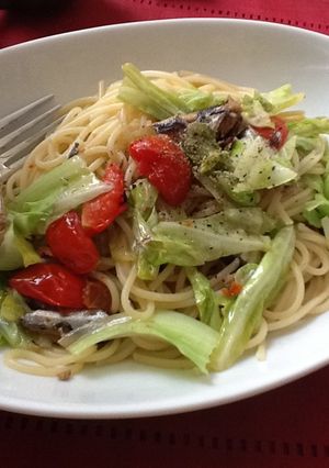 昼飲みOK！アンチョビキャベツパスタ-レシピのメイン写真