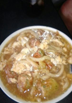 旦那の一番好きな煮込みうどん-レシピのメイン写真