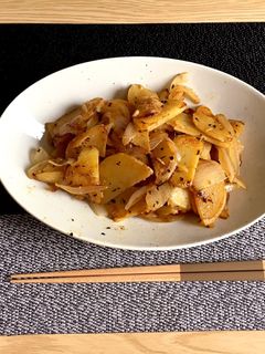 じゃがいもと玉ねぎのコンソメ炒め-レシピのメイン写真