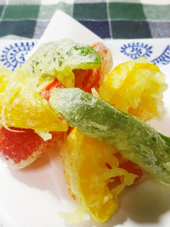 パプリカのてんぷら♪-レシピのメイン写真