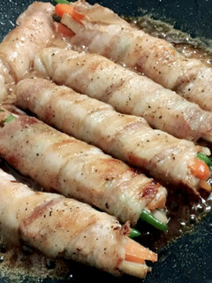 野菜の豚バラ肉巻き巻き-レシピのメイン写真