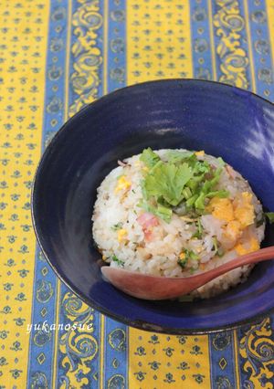 パクチーでシンプルなチャーハン-レシピのメイン写真